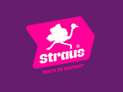 Straus Delivery | Logo concept branding delivery delivery logo design food delivery graphic design identity logo logo design logo fordelivery service logo maker logotype mark straus symbol