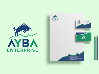 AYBA LOGO AND STATIONARY branding graphic design logo