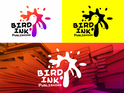 BIRD INK PUBLISHING LOGO bird branding graphic design illustration ink logo logo design publishing vector