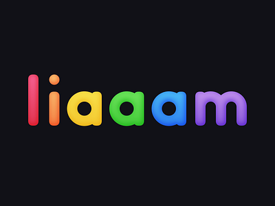 liaaam bubbly bubbly logo logo design logotype