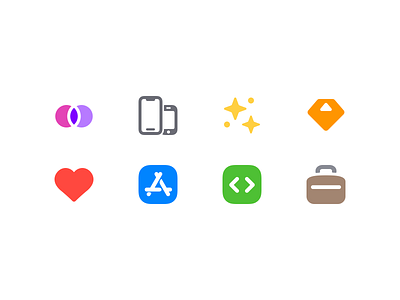 Portfolio Icons branding design icon icons illustration logo ui vector