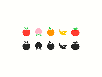 Fruit Symbols apple banana fruit icons peach sf symbols symbols tomato ui