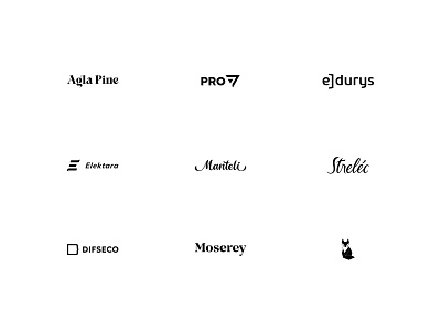 Logotype set 2019 brand brand identity custom type design graphic design logo logotype minimal logo typography wordmark