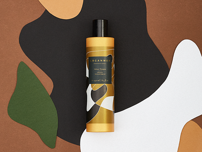 Arganmer packaging abstract packaging argan oil art direction graphic design label design organic art packaging round shapes shampoo label