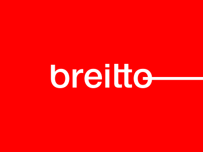 Breitto logotype branding connection custom type design graphic design latitude line logo logotype longitude road typography wordmark
