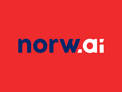 Norw.ai wordmark branding graphic design logo typo typography wordmark