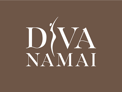 Diva Namai curly a custom type dancer diva figure home house human body light logo logo namai slim uplift yoga