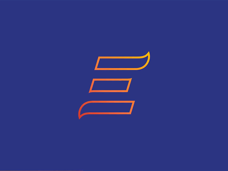 Elektara logo symbol blue branding custom type design e logo e type electric gradient electricity electro graphic design icon letter e linear logo logotype typography vector wordmark
