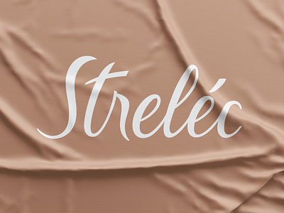 Strelec wordmark branding custom type design fabric fashion image design lettering logo logotype typography wordmark