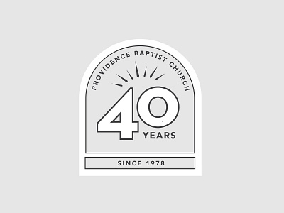 40th Anniversary Logo 40 40th celebrate crest emblem icon logo simple sun vintage years