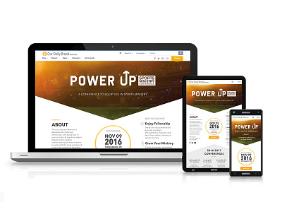 Responsive Web Design for Sports Conference
