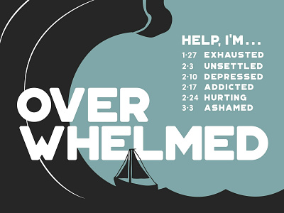 Sermon Series Schedule - Overwhelmed boat church concept overwhelmed sail schedule series sermon title wave