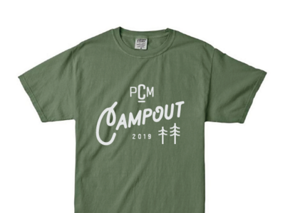 College Ministry Camping Tee camp camping campout church college forest green icon minitry pine retreat shirt tee trees tshirt