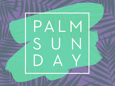 Palm Sunday concept