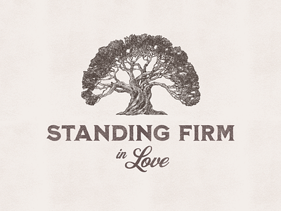 Sermon Series Concept faith firm love series sermon stand standing title tree