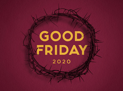 good friday christian church crown design easter friday good good friday holiday jesus red thorns title