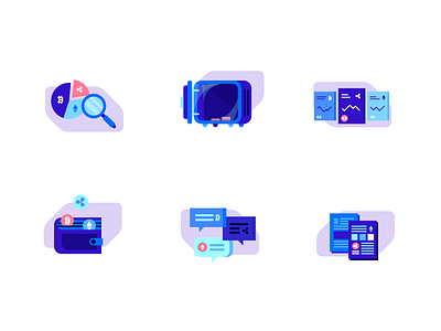 Crypto Icons Set by Bernadetta Pastuszka for ITMAGINATION on Dribbble