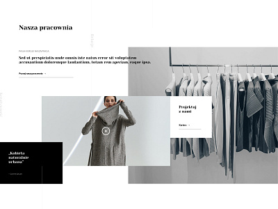 Fashion Page - Workshop module branding design fashion minimal photo shop typography ui ux web webdesign website