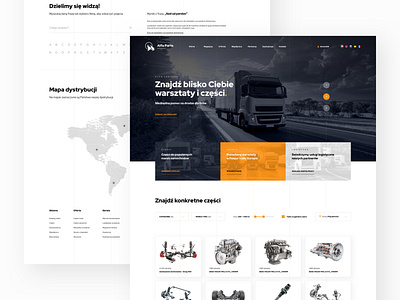 Logistic, Transport Page Shot landing landing page logistic parts shop transport truck web web design web page web page design website