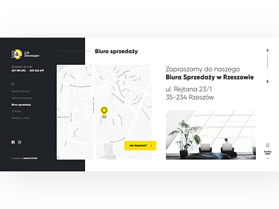 Developer - Full Page (sales office) app apps branding design developer fullpage maps office page sales ui ux web webdesign