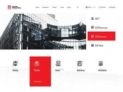 Windows factory - Home Page Shop brand branding design flat icon landing shop typography ui ux web webdesign webpage window