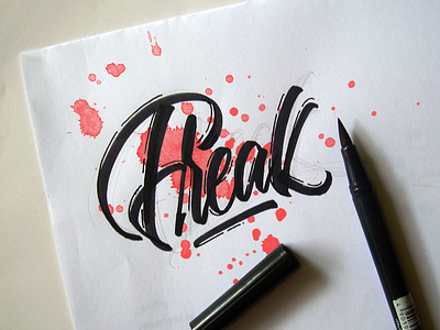 Are you Freak? brush design dribbble font graphic design handlettering handmade indonesia lettering logotype mockup quotes script