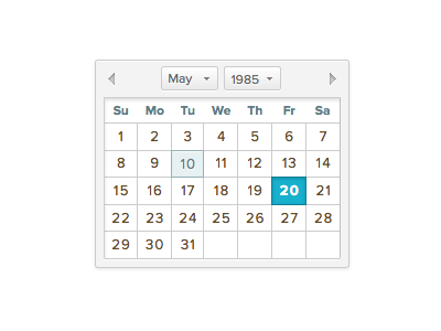 another datepicker... calendar datepicker