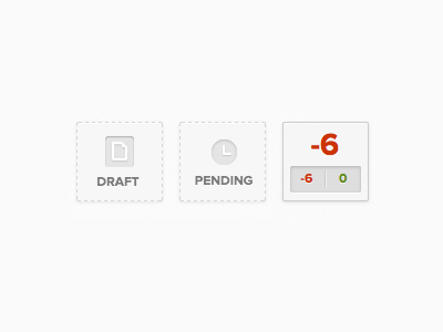 Draft, Pending, Live cms drafts icons pending rating