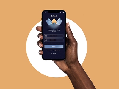 CyWallet app design signup