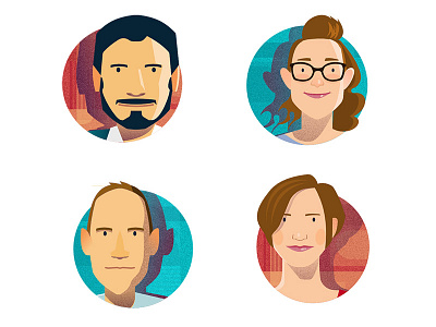 Silx Portraits affinity designer headshot illustration men people portraits vector website women