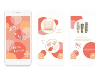 Bits N Bobs app design branding concept store identity