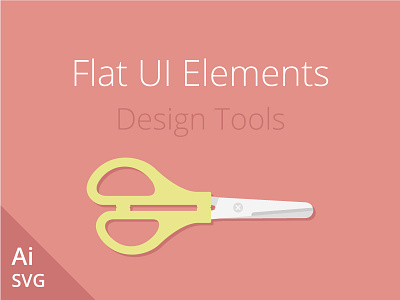 Flat UI Elements design elements flat freebie illustration tools ui vector