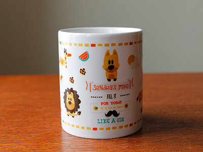 Coffee Mug animals coffee design illustration lettering mug print