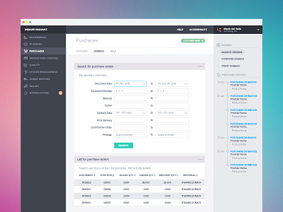 Web App Product app dashboard icons interface menu navigation product sketchapp timeline ui web web app