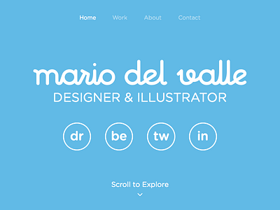 Portfolio blue brand calligraphy identity lettering logo portfolio round type typography web website