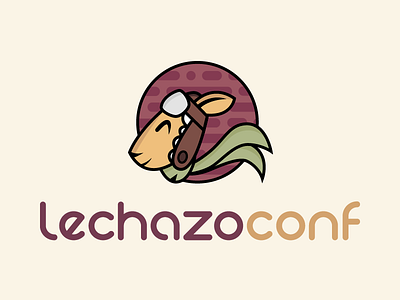 Lechazoconf animal aviator conference hat lamb logo scarf tech