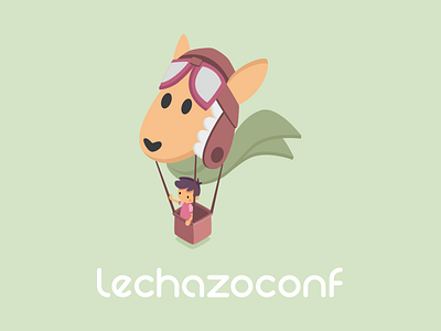 Wallpaper Lechazoconf 2018 balloon conference event free green illustration isometric wallpaper