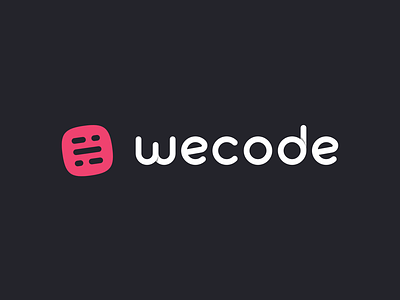 wecode logo code conference design event logo wecode