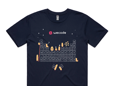 Wecode T Shirt code conference creatures design event illustration print t shirt talks
