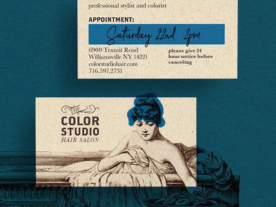 Color Studio Hair Salon Business Card brand concept brand identity branding branding design busines card business card design concept design design process logo logo design vector woodcut