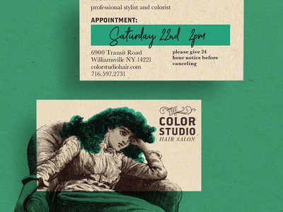 Color Studio Hair Salon Business Card brand concept brand identity branding branding design busines card concept design design process logo logo design vector