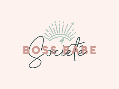 Boss Babe Societe Logo Design brand concept brand identity branding branding design concept design design process feminine logo logo logo design logotype vector