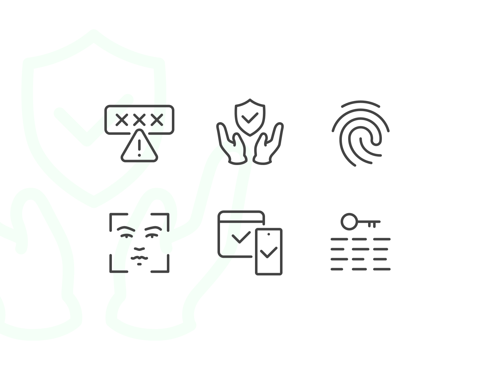 Crypto Security Outline Icons By Olga Prikhodko On Dribbble