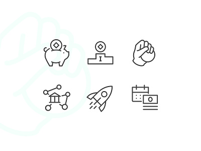 DEX outline iconset