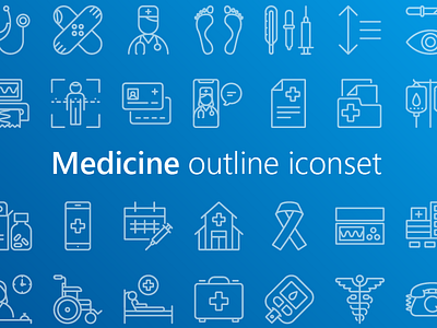 Medicine Outline iconset icon icons icons set medic medical medical app medicine vector