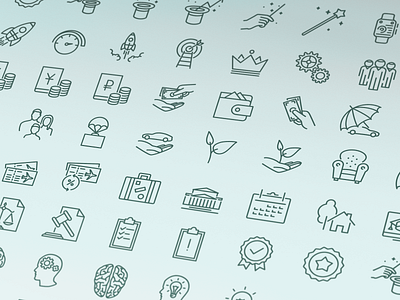 Old social outline iconset
