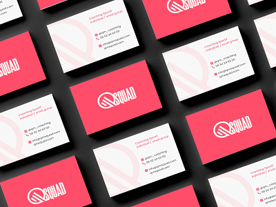 QM Squad - Business Card agency brand design brand identity branding business card design digital illustrator logo logodesign print sport web
