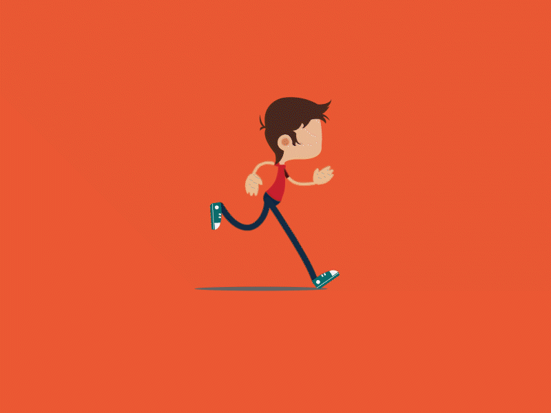 Running animation character gif graphics illustration motion run