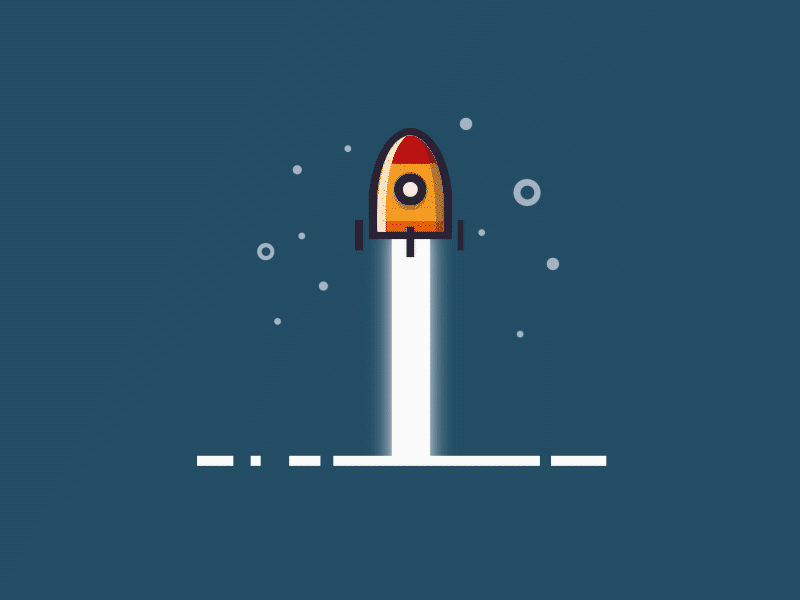 Rock animation gif graphics illustration launching motion rock