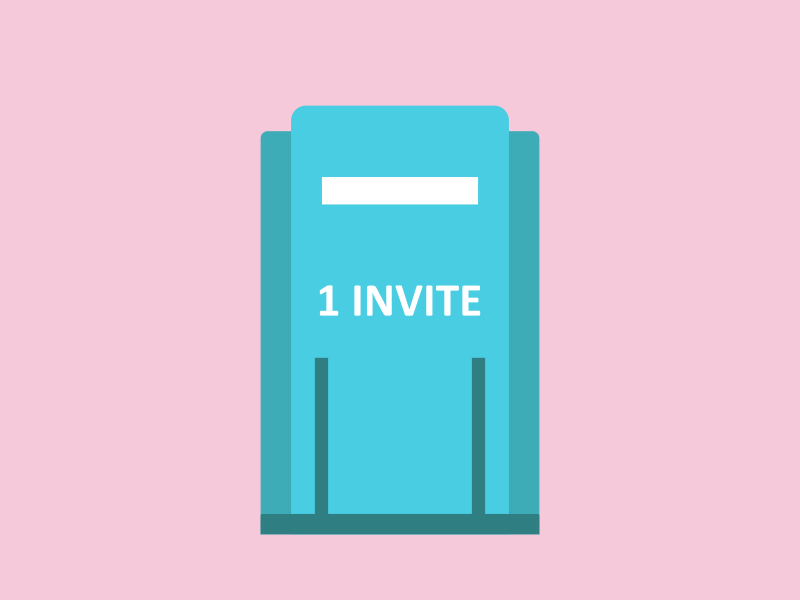 Invite after effect animation dribbble invation invite